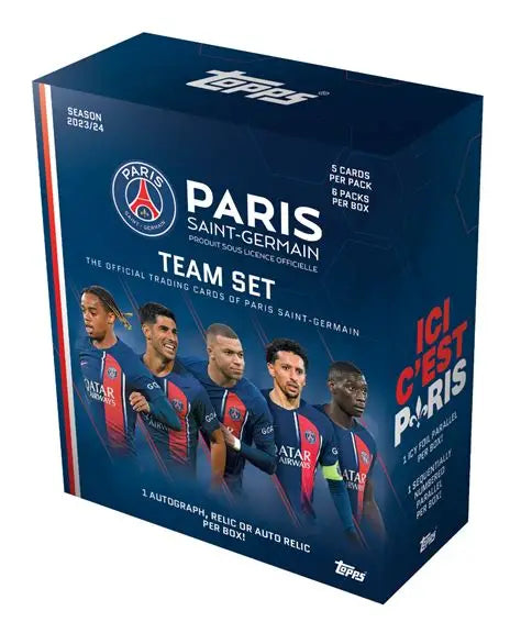 🏆 Topps PSG 2023/24 Team Set – Garantált HIT! 💥